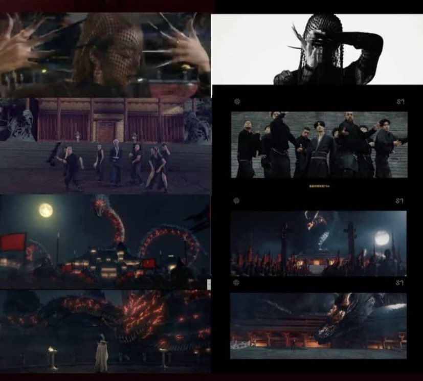 MV Raja Terakhir Young Lex (kiri) dan MV Lit milik Lay Exo (Twitter/ist)