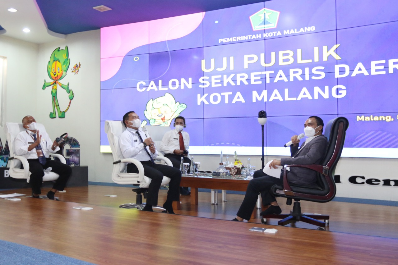 Ilustrasi sesi uji publik calon Sekda Kota Malang di Ngalam Command Center Kamis lalu (8/4). (Darmono / Radar Malang)