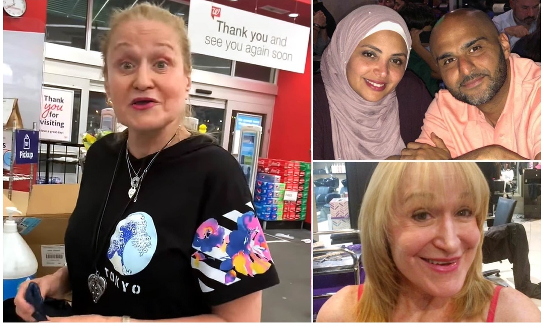 Wanita asal AS yang meludahi pasangan muslim di Florida, AS (Daily Mail UK/ist).