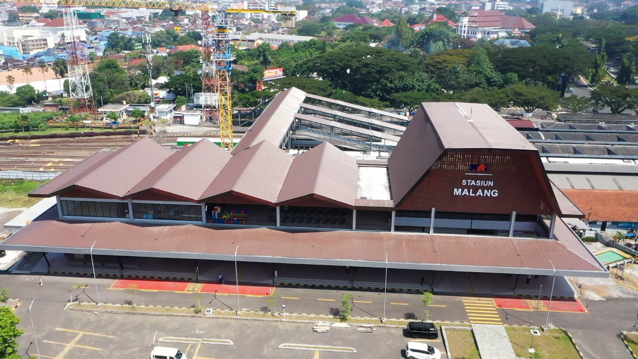 Stasiun Malang Kota sisi timur (Rahardian Bagaskara / Radar Malang)