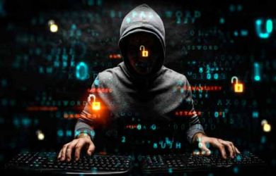 Ilustrasi yang seringkali diidentikkan dengan sosok hacker yang tengah beraksi. (ist)