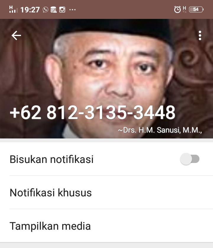 Oknum penipuan mencatut nama Bupati Malang Drs H M sanusi MM, Minggu (20/6). (ist)