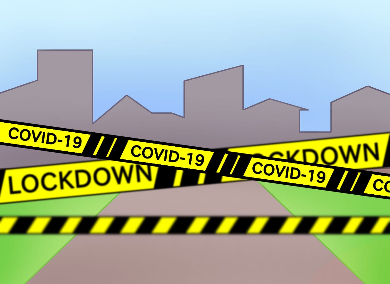 Ilustrasi lockdown (Amara AA/ Radar Malang)