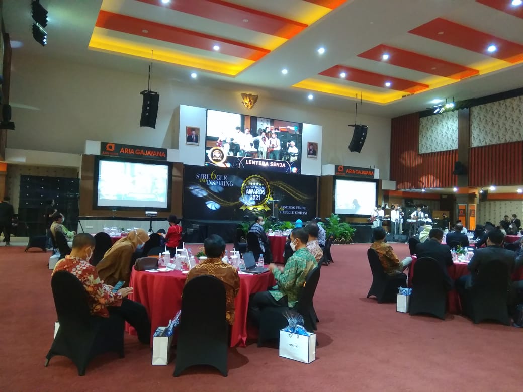 Suasana di venue Radar Malang Award 2021 (Roisyatul Mufidah/Radar Malang)