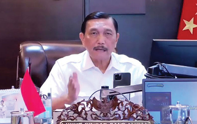 Koordinator PPKM Darurat wilayah Jawa dan Bali Luhut Binsar Pandjaitan. (ist)