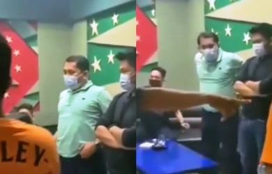 Tim  Satgas Covid Kabupaten Asahan saat menggerbek tempat hiburan malam dan mendapati lima anggota dewan ikut dugem. (ist)