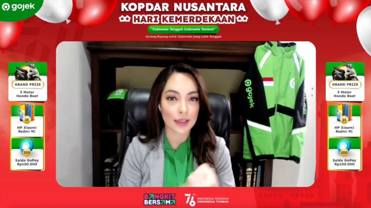 Dokter Reisa saat Kopdar Nusantara  Hari Kemerdekaan yang digelar Gojek (ist)