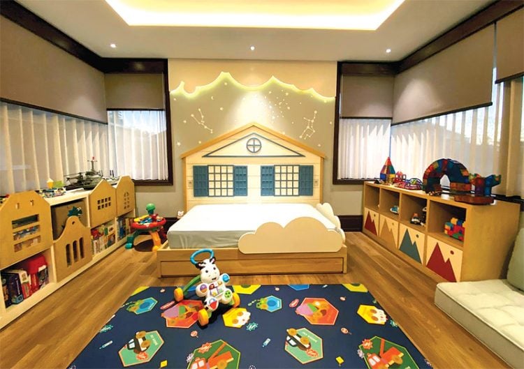 Playroom bisa digabungkan dengan tempat tidur atau terpisah di ruangan lain. (EBM Baby /Jawapos/ist)