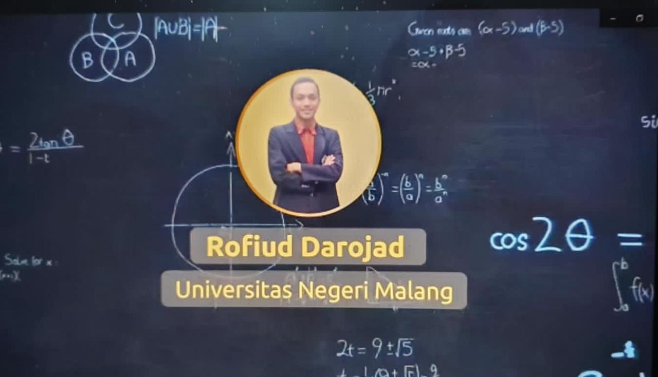 Rofiud Darojad, mahasiswa FMIPA UM meraih mendali perunggu di ajang IMC 2021 di Bulgaria. (ist)