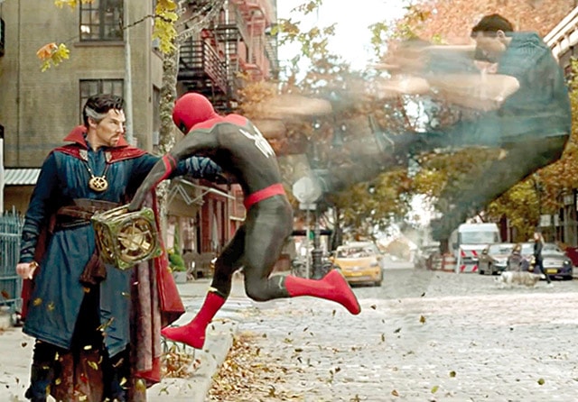 Salah satu scene di trailer Spider-Man: No Way Home (ist)