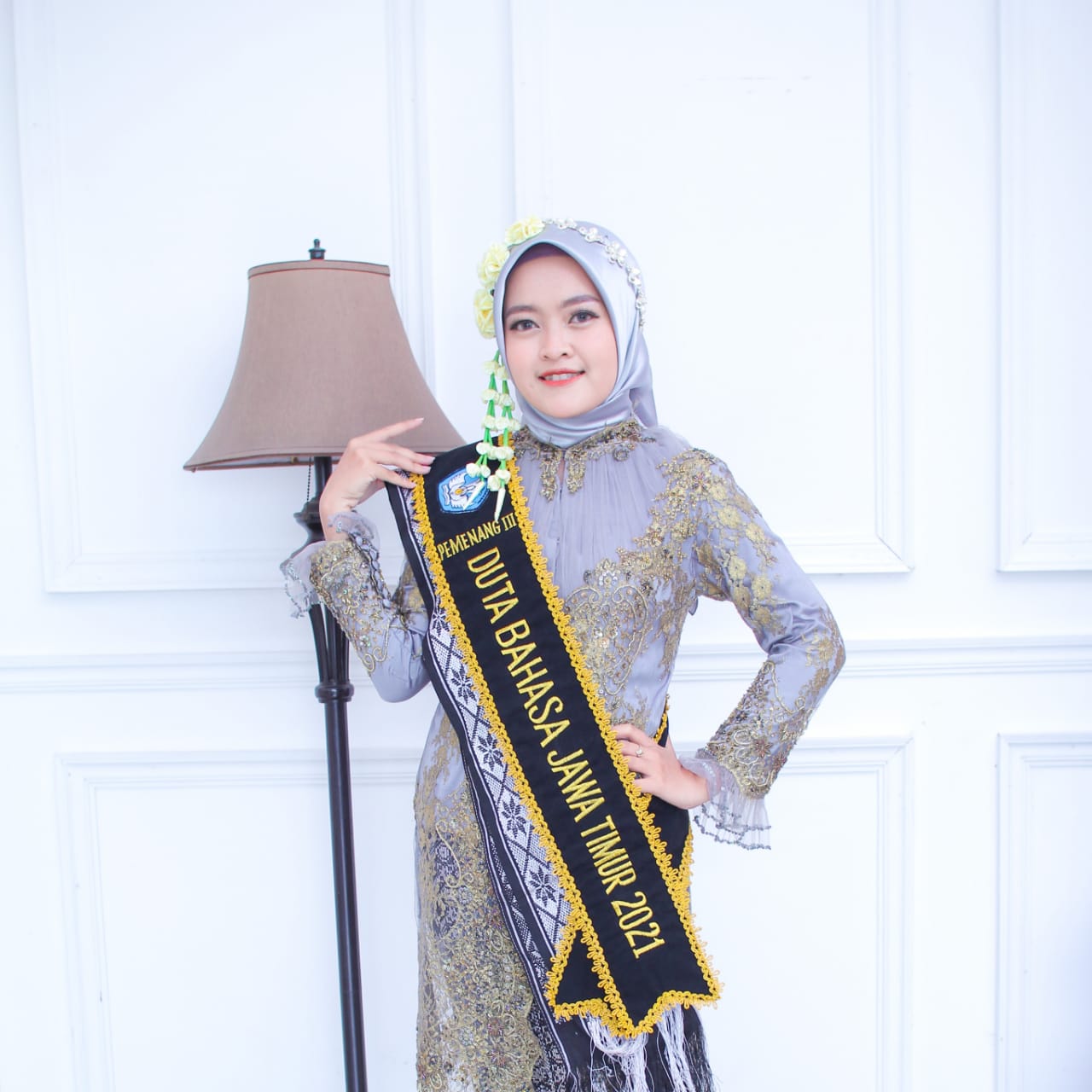 Mahasiswa UM Fahma Lailatus Sholihah Rusman menjadi juara 3 dalam Duta Bahasa Jawa Timur. (ist)