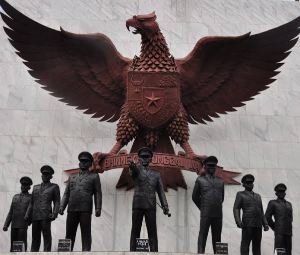 Deretan Pahlawan Revolusi Peristiwa G30S/PKI  di Monumen Pancasila Sakti, Jakarta. (G30S-PKI /ist)
