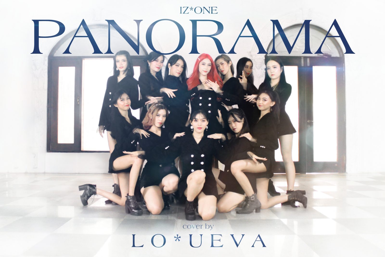 Penampilan Loueva, Grup Cover Dancer Asal Malang saat mengcover lagu dari grup K-Pop Iz*One berjudul Panorama. (ist)