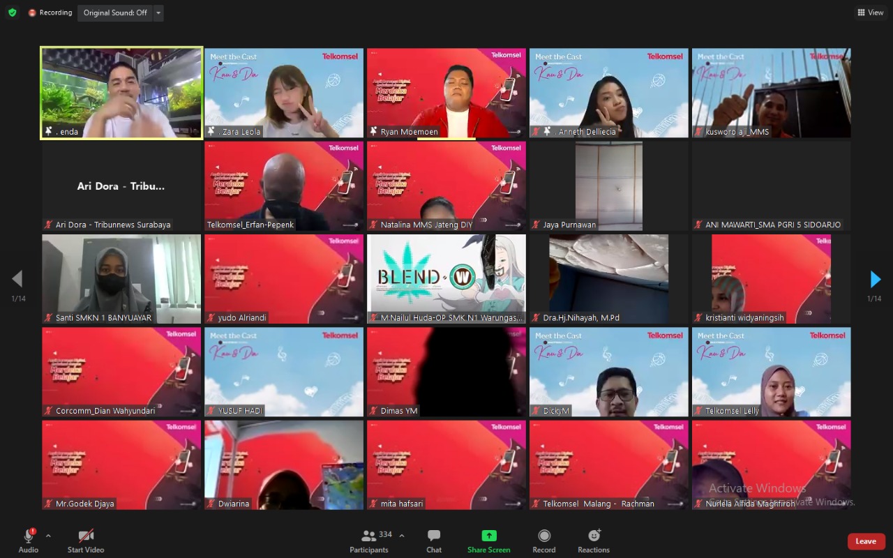 Telkomsel Jawa Bali mengajak 1.000 guru dan pelajar untuk menjadi influencer kebaikan, terutama di lingkungan sekitarnya sendiri. (Ist)