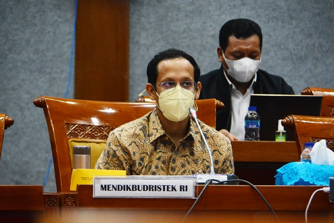 Mendikbudristek Nadiem Makarim. (JawaPos.com/ist)