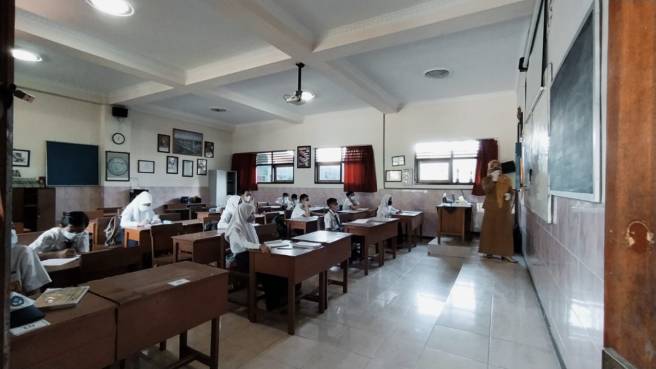 ILUSTRASI: Suasana pelaksanaan PTM di Kota Malang yang telagh dilakukan beberapa waktu lalu.(ist)