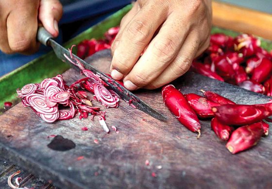Rakyat Suku Dayak menggunakan umbi bawang merah untuk pengobatan gangguan kesehatan seperti diabetes, kanker payudara, pengeluaran air susu ibu, dan masalah kesuburan. (Alfian Rizal/Jawa Pos)