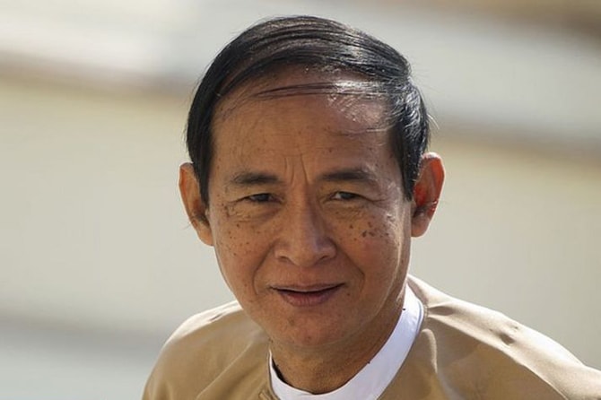 Win Myint buka suara terkait detik-detik kudeta. Presiden Myanmar dari kalangan sipil itu memberikan kesaksian mengenai kudeta militer di pengadilan pada Selasa (12/10). (BBC/Jawapos/ist)