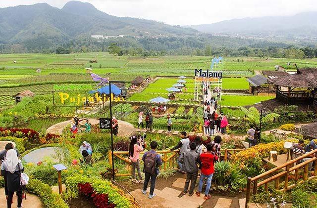 Dewa wisata Pujon Kidul mulai melakukan ujicoba pembukaan untuk wisatawan (Jawapos/ist)