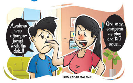 Ilustrasi nganal kodew (Nurrio/Radar Malang)