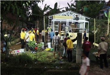Rumah milik salah satu warga sebelum dilakukan bedah rumah