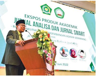 PENTINGNYA PUBLIKASI ILMIAH: Rektor Unisma Prof Dr Maskuri MSi di sela penandatanganan kerja sama di Unisma kemarin siang.(UNISMA FOR RADAR MALANG)