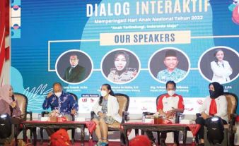KOMPLET: Dialog yang digelar DP3A Kabupaten Malang dalam peringatan Hari Anak Nasional, Sabtu (23/7).