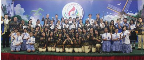 ANTUSIAS: Sebagian peserta penutupan rangkaian acara Jubileum 200 Tahun Kongregasi Suster Santa Perawan Maria (SPM) 2022, di SDK Santa Maria 2, kemarin.