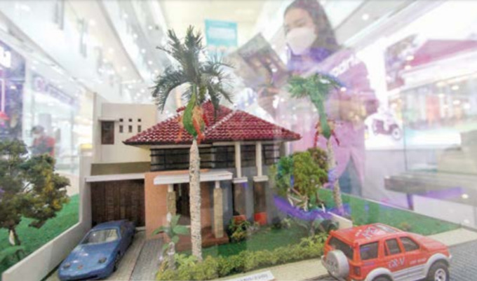 EKSKLUSIF: Hunian di Graha Kencana yang dipamerkan di MOG ini salah yang banyak diminati pengunjung. (ROFIA ISMANIA/RADAR MALANG)