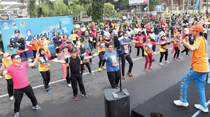 MASIH DITUNDA: rencana event Car Free Day (CFD) Kepanjen yang dirancang Pemkab Malang masih terus tertunda. Ilustrasi Car Free Day (CFD) Kepanjen By Radar Malang.
