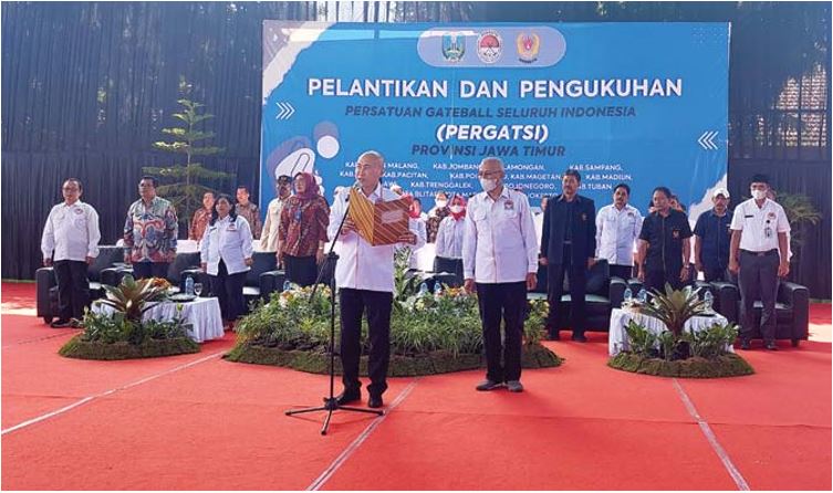 FORMASI BARU: pelantikan pengurus pergatsi dari 16 daerah di Jawa timur, Kamis (1/9).