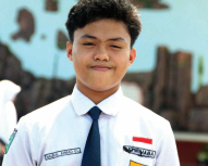 NAUFAL AHMAD UKHRIJAT LINNAAS, Siswa Kelas 7I SMPN 2 Malang.