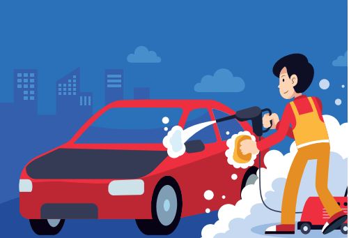 LAHAN CUCI MOBIL: Eksekusi lahan cucian mobil di jalan Ki Ageng Gribig masih belum selesai. Ilustrasi By Radar Malang