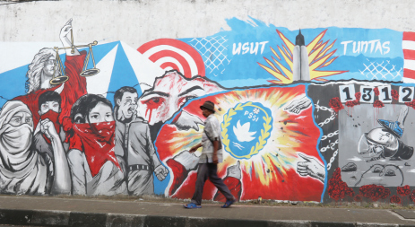 PENGINGAT: Mural yang bertajuk