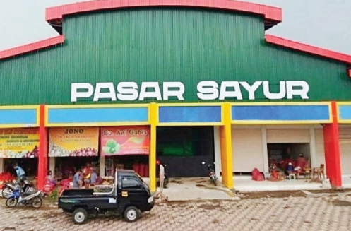 TAMBAH FASILITAS: Pasar Sayur di barat Pasar Induk akan ditambahi sarana untuk jualan unggas dan daging.