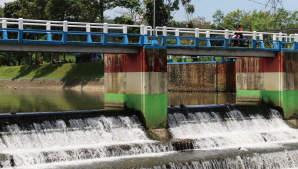 Kondisi Sungai Bango. (darmono/radar malang)