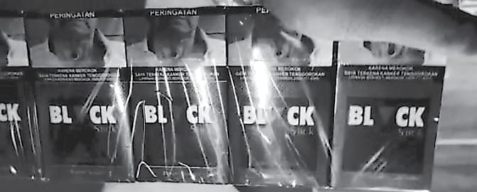 ILEGAL: Rokok merek Black Stick ditemukan di tempat produksi ilegal oleh tim Bea Cukai di Kelurahan Tambakasri, Kecamatan Tajinan, Kabupaten Malang. - Bea cukai tipe madya malang