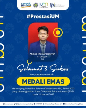 Ahmad Irfan Ardiansyah - Mahasiswa S1 Geografi