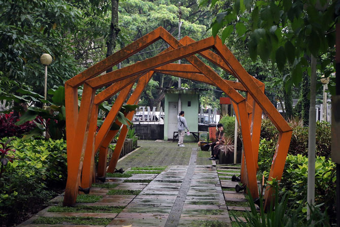 Taman Slamet Kota Malang terhitung sebagai Ruang Terbuka Hijau. (Darmono/Radar Malang)