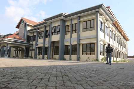 SEKOLAH BARU: SMPN 30 Malang di Kelurahan Mulyorejo, Kecamatan Sukun dibangun sejak 2021 lalu. Tahun ini akan ditambah dua rombel atau ruang kelas lagi.