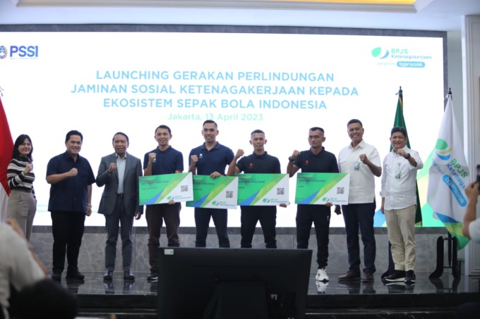 Kerjasama PSSI dengan BPJS Ketenagakerjaan di Jakarta
