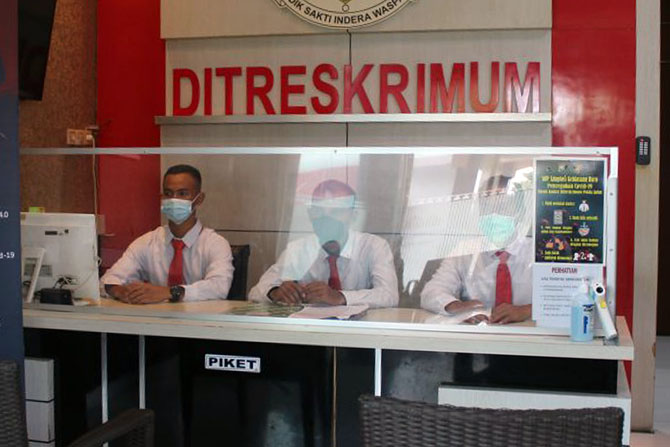 SELIDIK : Kantor Ditreskrimum Polda Jatim. (Polda Jatim for Radar Malang)