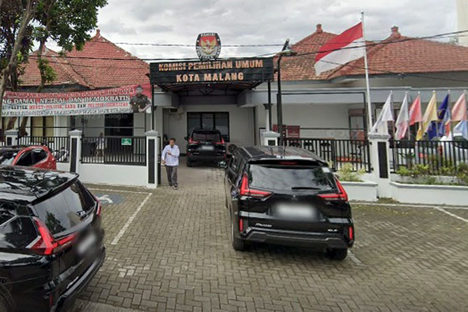 Gedung KPU Kota Malang. (Google Street View)