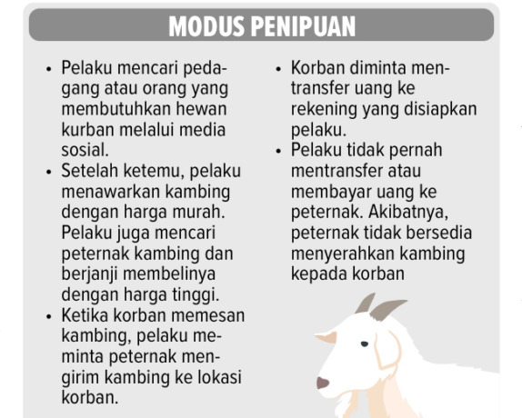 GRAFIS MODUS PENIPUAN PENJUALAN HEWAN KURBAN