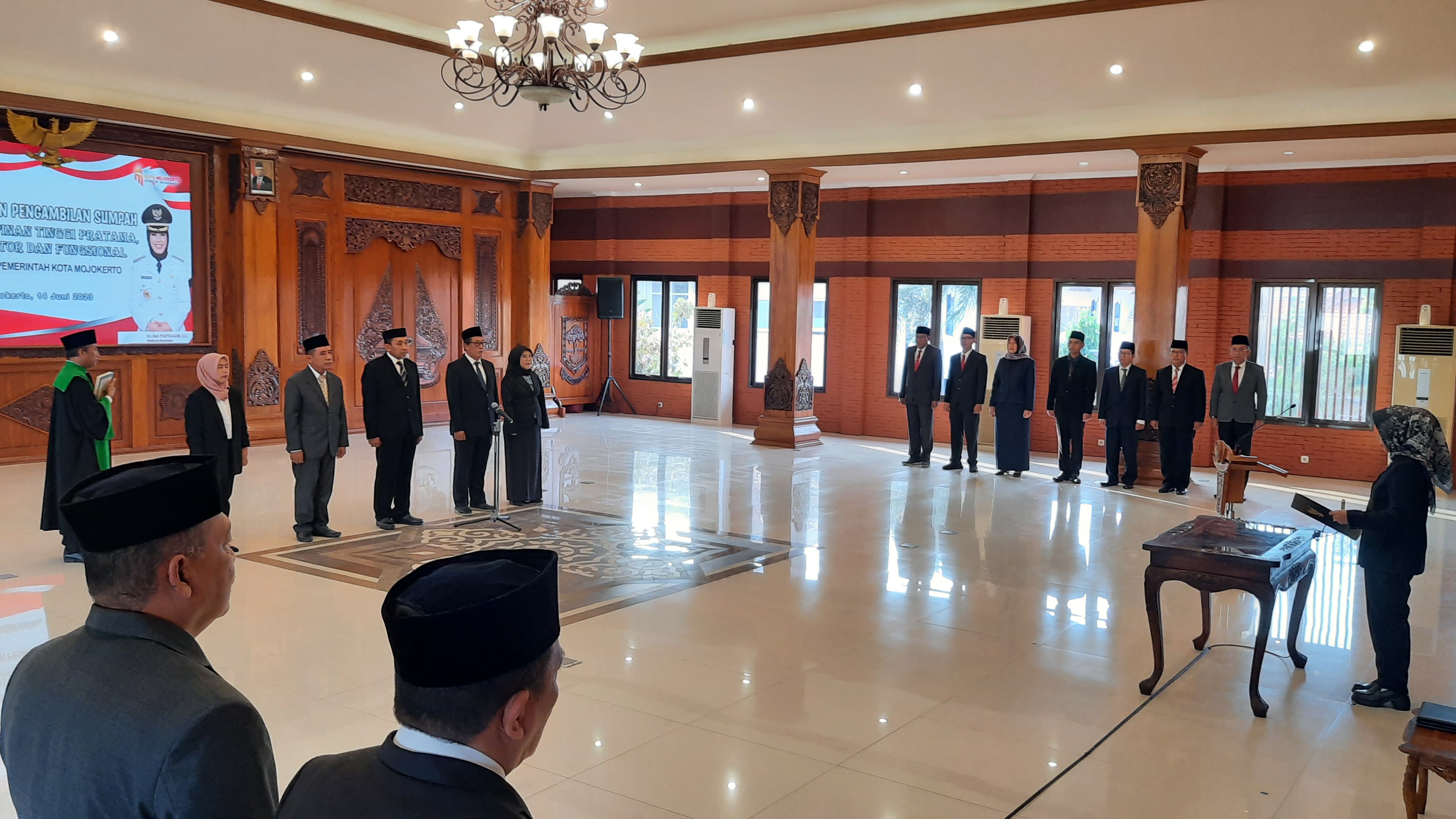 BAKAL DIISI: Proses mutasi pejabat eselon II B yang digulirkan Pemkot Mojokerto pada pertengahan Juni 2023.