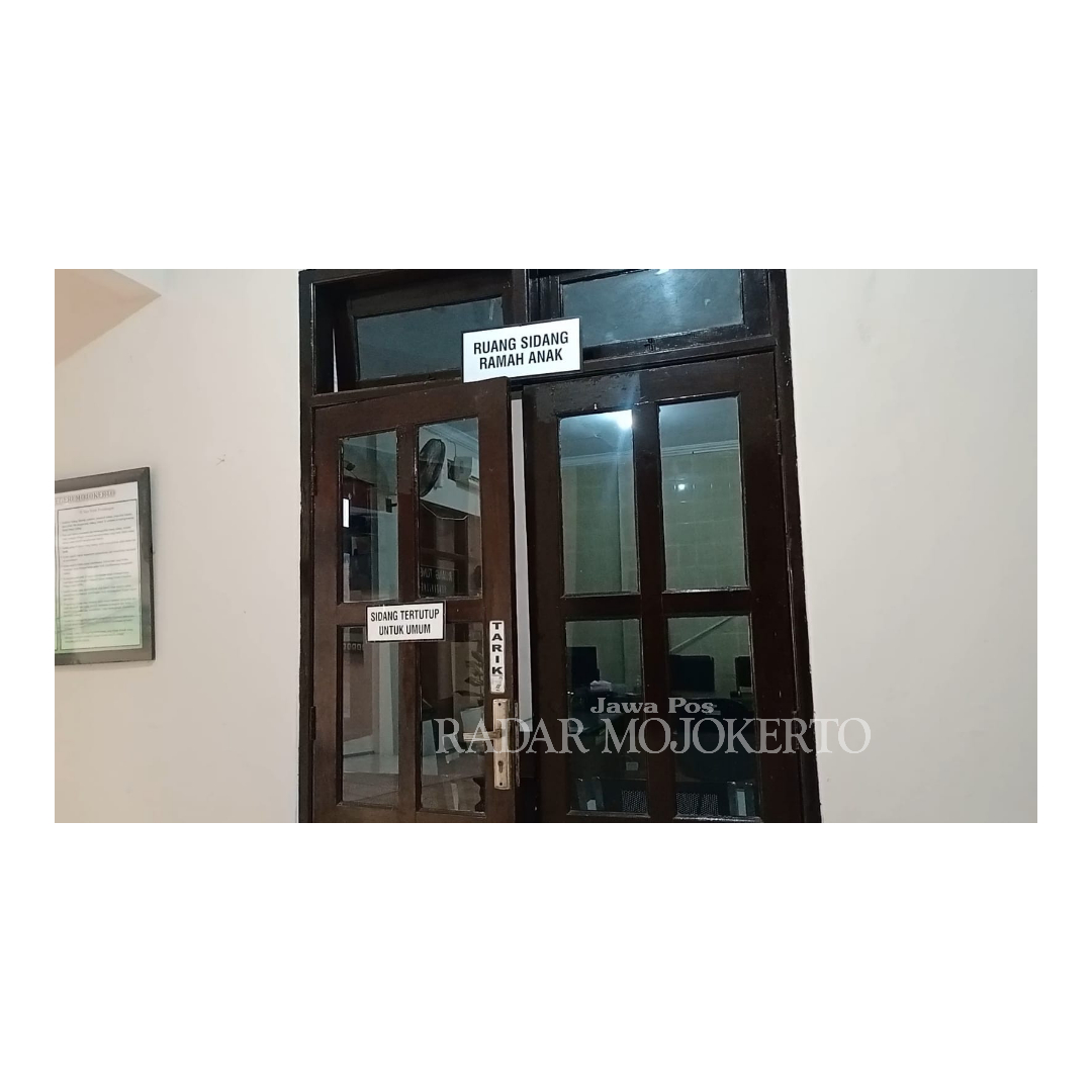 Ruang sidang anak di Pengadilan Negeri Mojokerto.