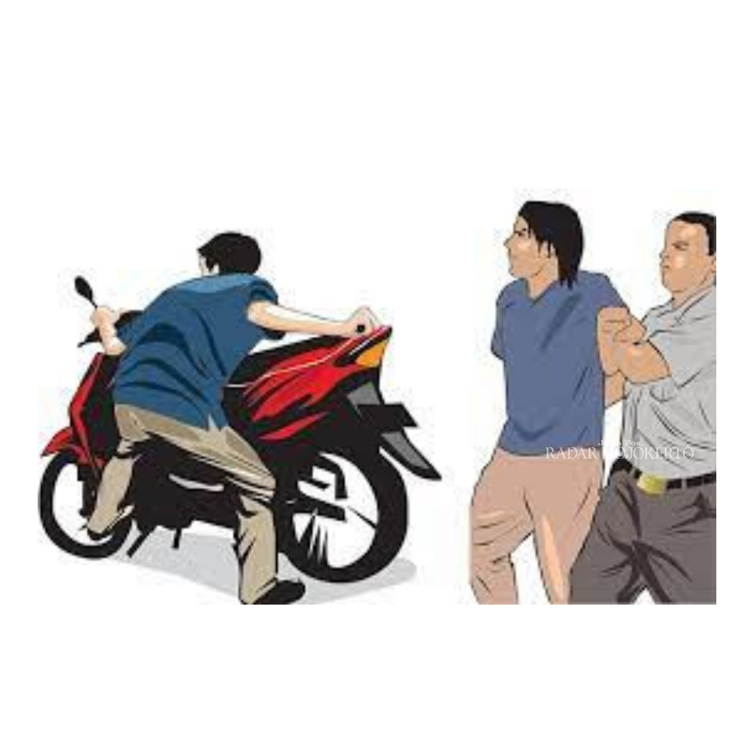 Ilustrasi pencurian motor