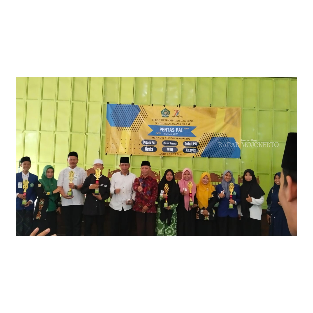 RELIGI: Tiga bidang lomba MGMP PAI SMA/SMK Kabupaten Mojokerto berhasil direbut SMAN 1 Gedeg