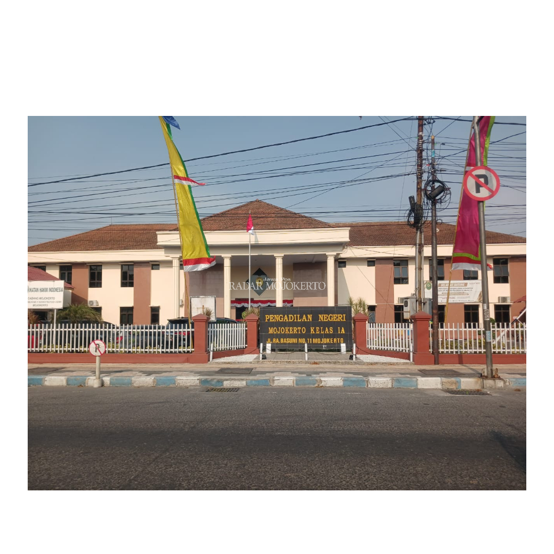LOKASI: Kantor Pengadilan Negeri Mojokerto di Jalan RA Basuni, Sooko, Kabupaten Mojokerto.