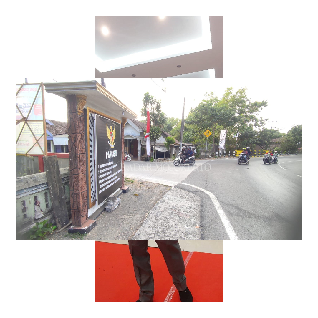 MONUMEN: Salah satu tugu perguruan silat yang alih fungsi menjadi tugu Pancasila di Mojokerto.